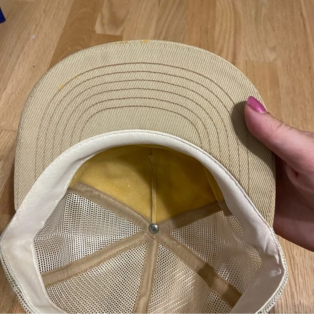Vintage Bicep Mesh Snap Back Trucker Hat Made in USA Koch’s Farm Service